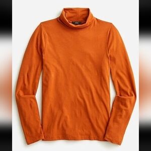 J. Crew Tissue Turtleneck Sweater in English Saddle
